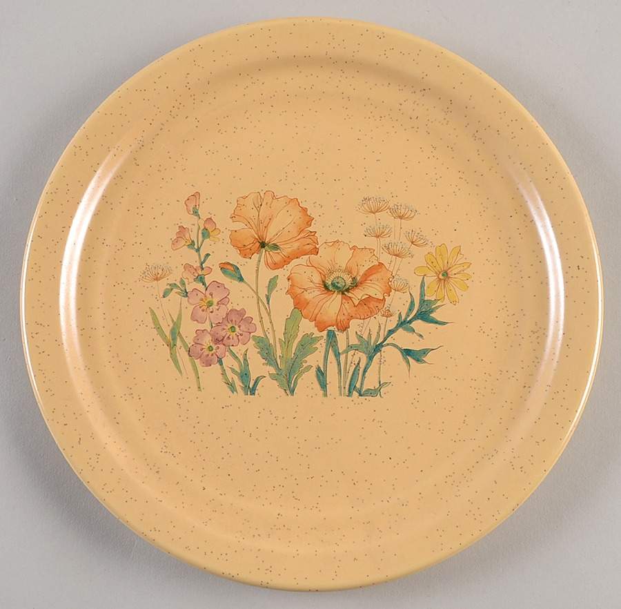 Wildflower Luncheon Plate by Treasure Craft-1