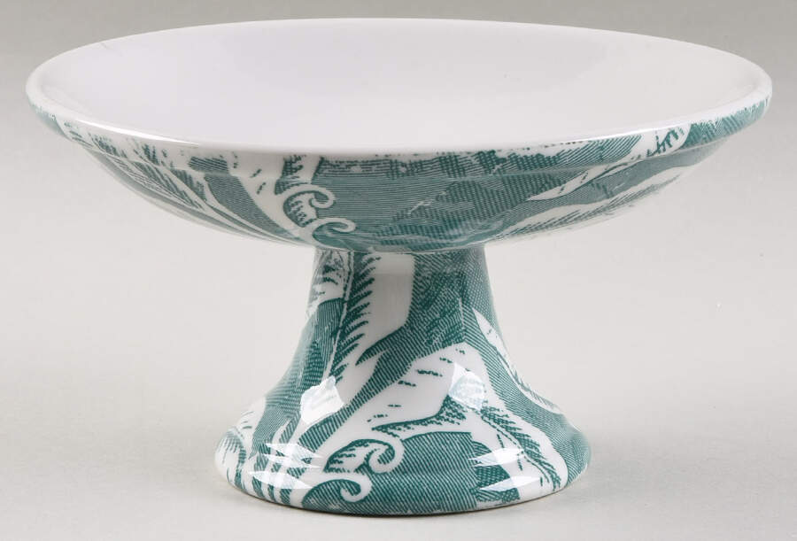 Palm Green Round Compote (Height X Width) by Tepco-1