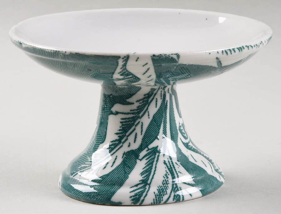 Palm Green Round Compote (Height X Width) by Tepco-1
