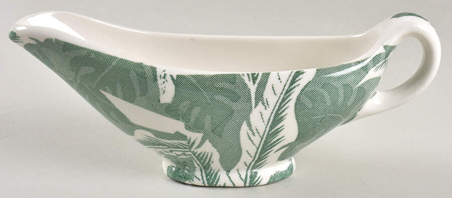 Palm Green Sauce Boat by Tepco-1