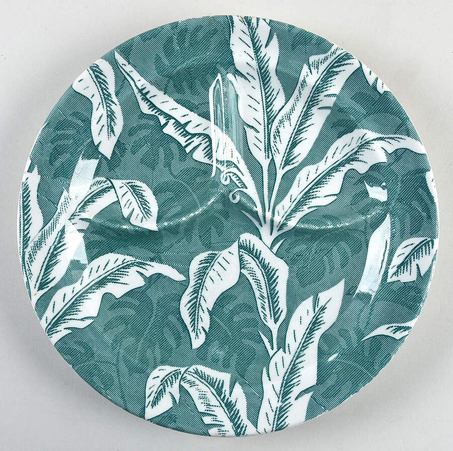 Palm Green Grill Plate by Tepco-1