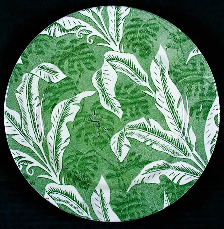 Palm Green Dinner Plate by Tepco-1