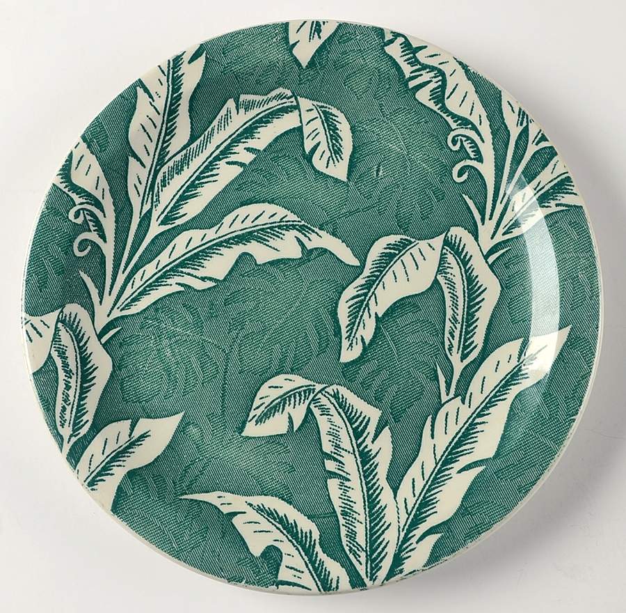 Palm Green Dinner Plate by Tepco-1