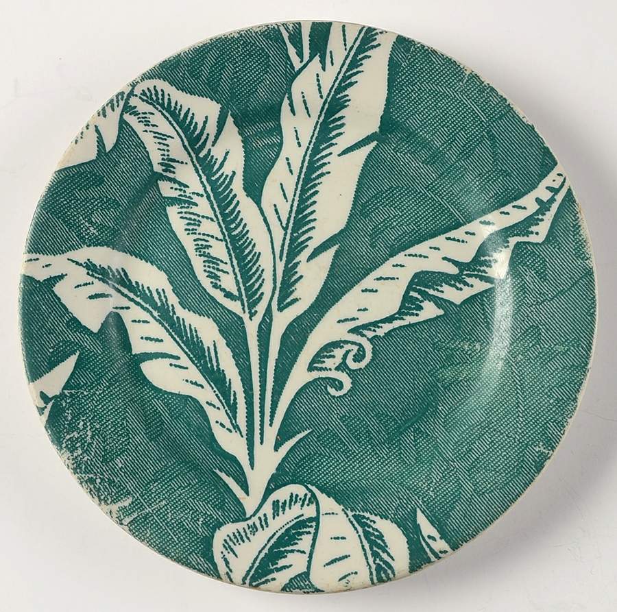 Palm Green Bread & Butter Plate by Tepco-1