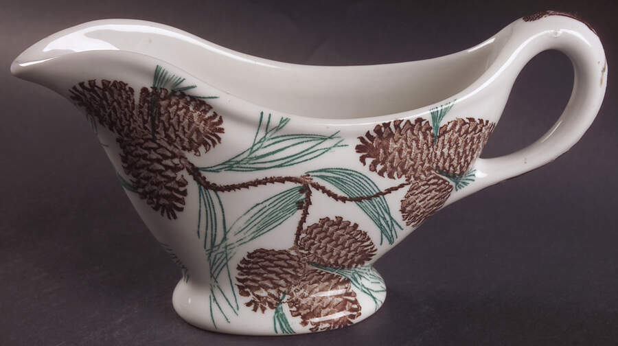 Needles and Pine (Design All Over) Gravy Boat by Tepco-1