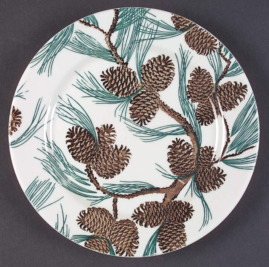 Needles and Pine (Design All Over) Luncheon Plate by Tepco-1