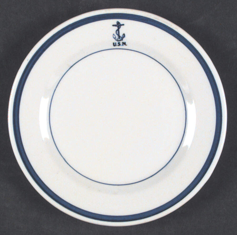 U S Navy Mess China Chief Petty Officer Bread & Butter Plate by Tepco-1