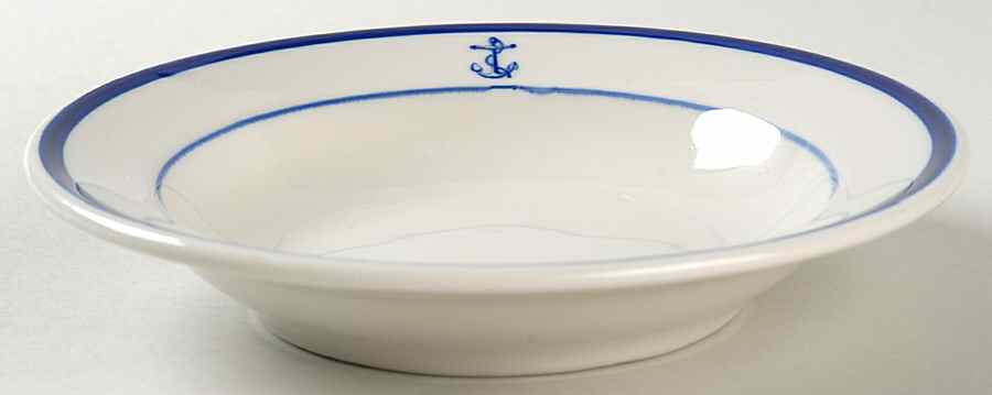 U S Navy Mess China Chief Petty Officer Rim Soup Bowl by Tepco-1