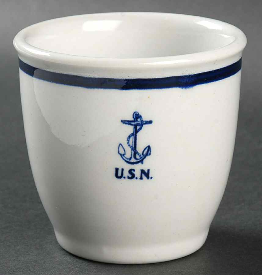U S Navy Mess China Chief Petty Officer Single Egg Cup by Tepco-1