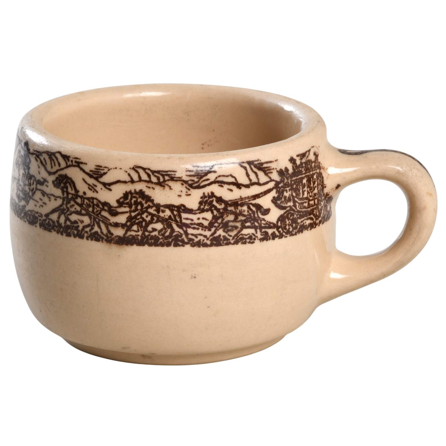 Western Traveler Brown Flat Cup by Tepco-1