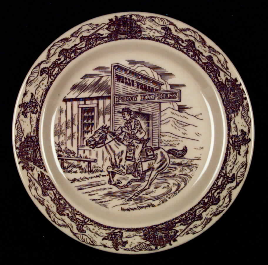 Western Traveler Brown Dinner Plate by Tepco-1