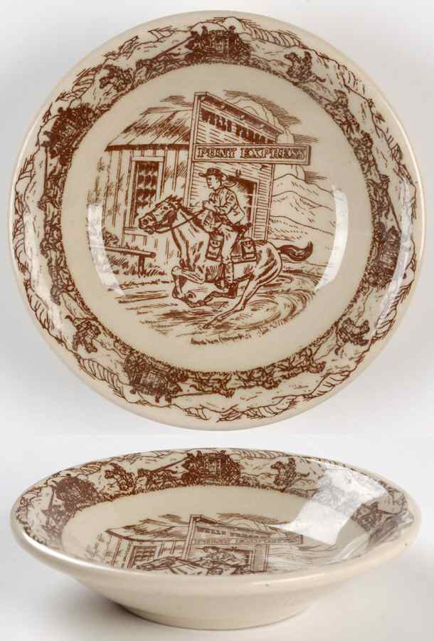Western Traveler Brown Fruit/Dessert (Sauce) Bowl by Tepco-1