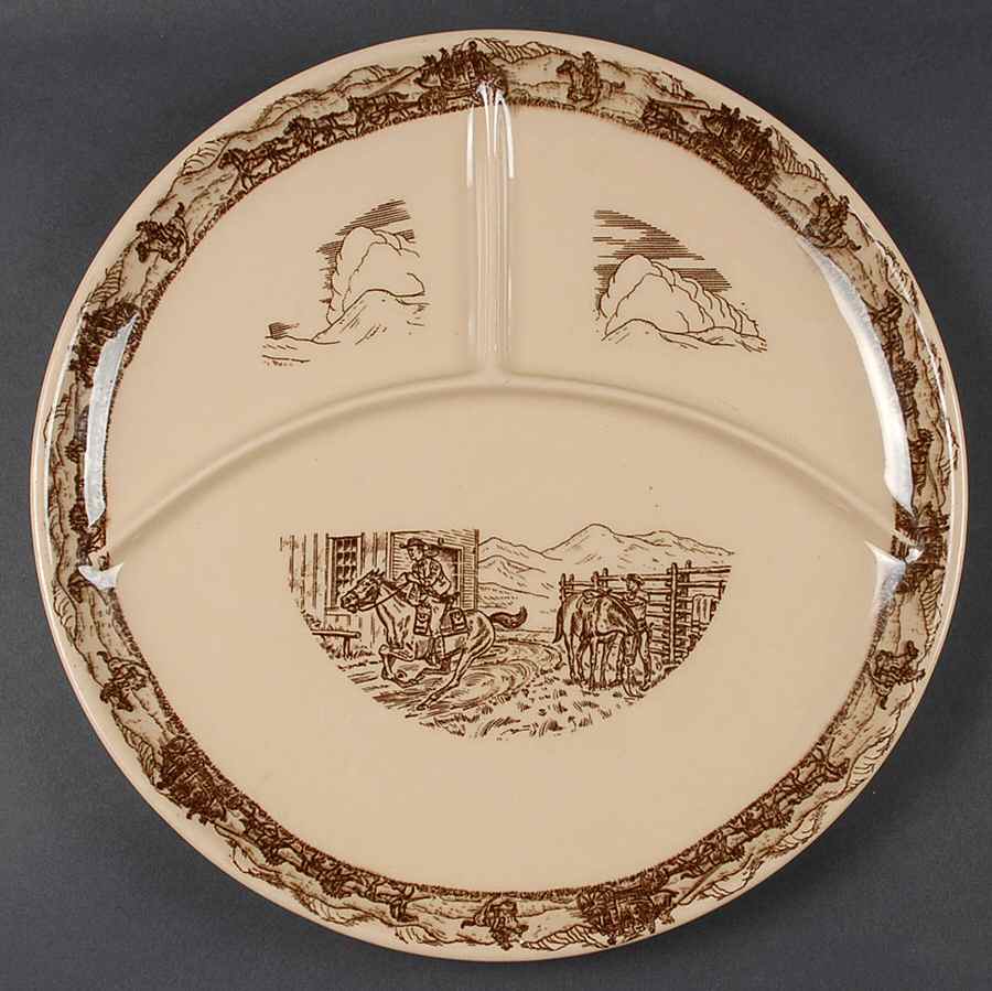 Western Traveler Brown Large Grill Plate by Tepco-1