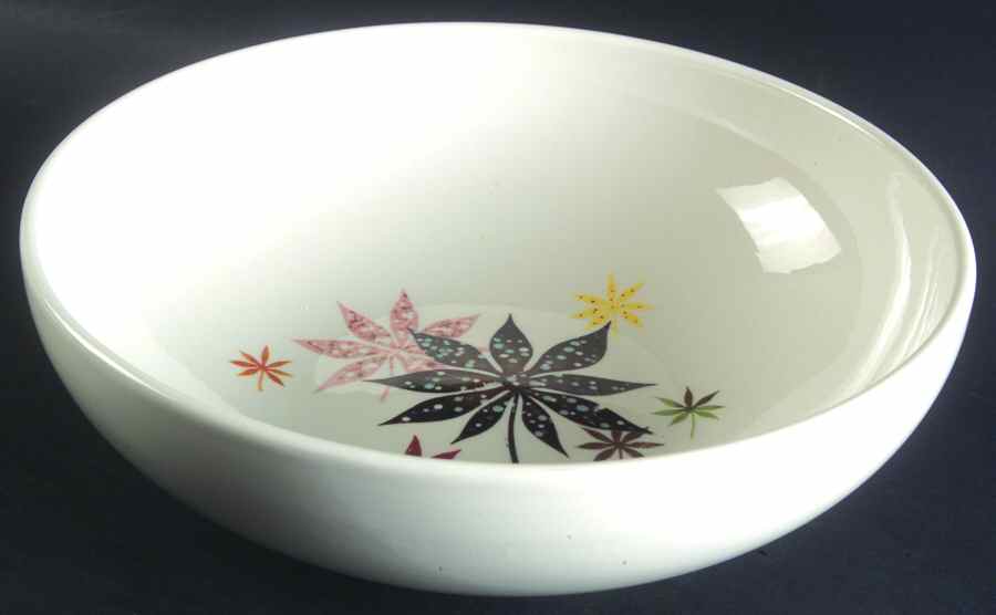 Calico Leaves 9" Salad Serving Bowl by Peter Terris-1