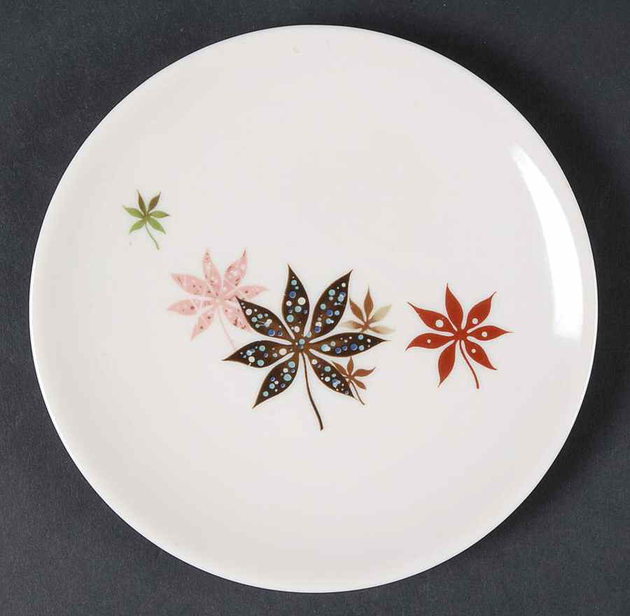 Calico Leaves Bread & Butter Plate by Peter Terris-1