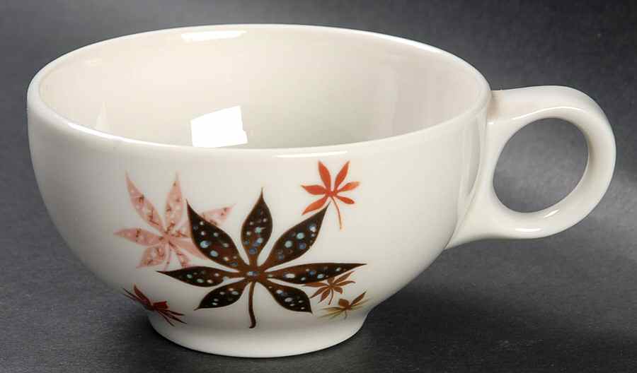 Calico Leaves Flat Cup by Peter Terris-1