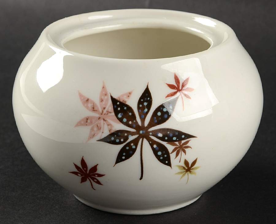 Calico Leaves Sugar Bowl No Lid by Peter Terris-1