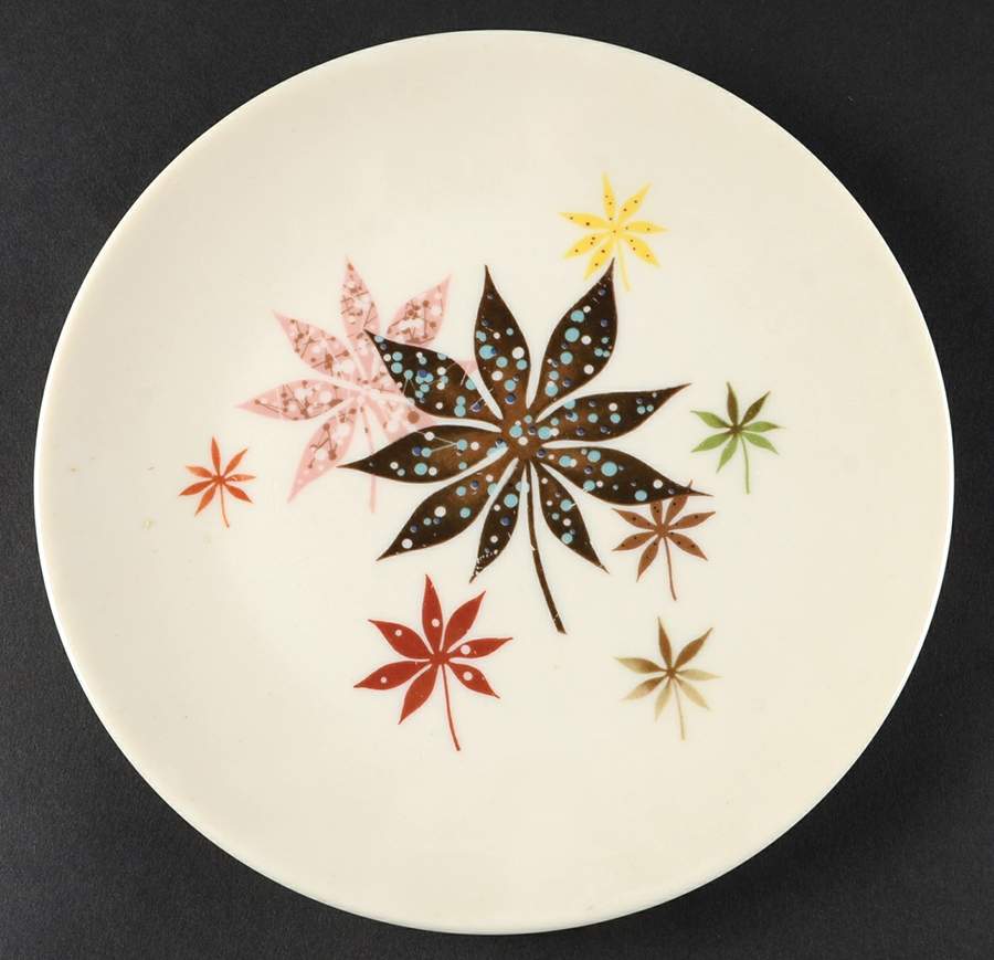 Calico Leaves Salad Plate by Peter Terris-1