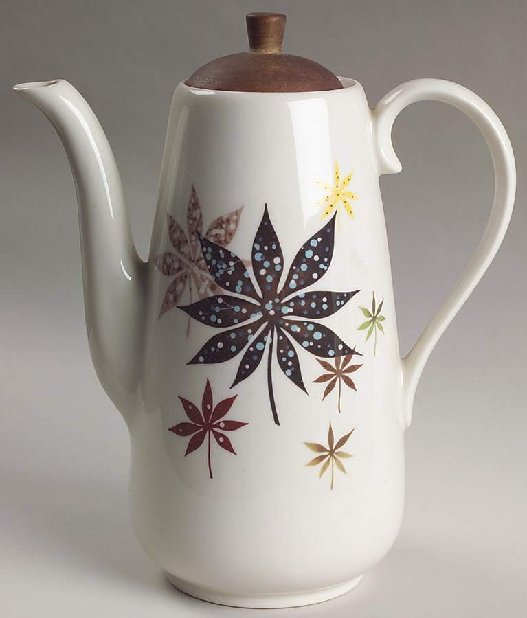 Calico Leaves Coffee Pot & Lid by Peter Terris-1