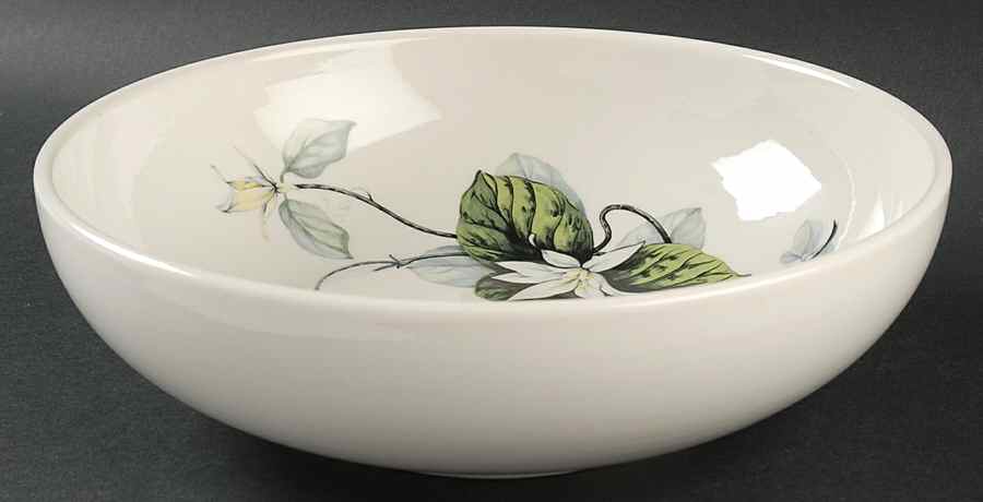 White Lily 9" Salad Serving Bowl by Peter Terris-1