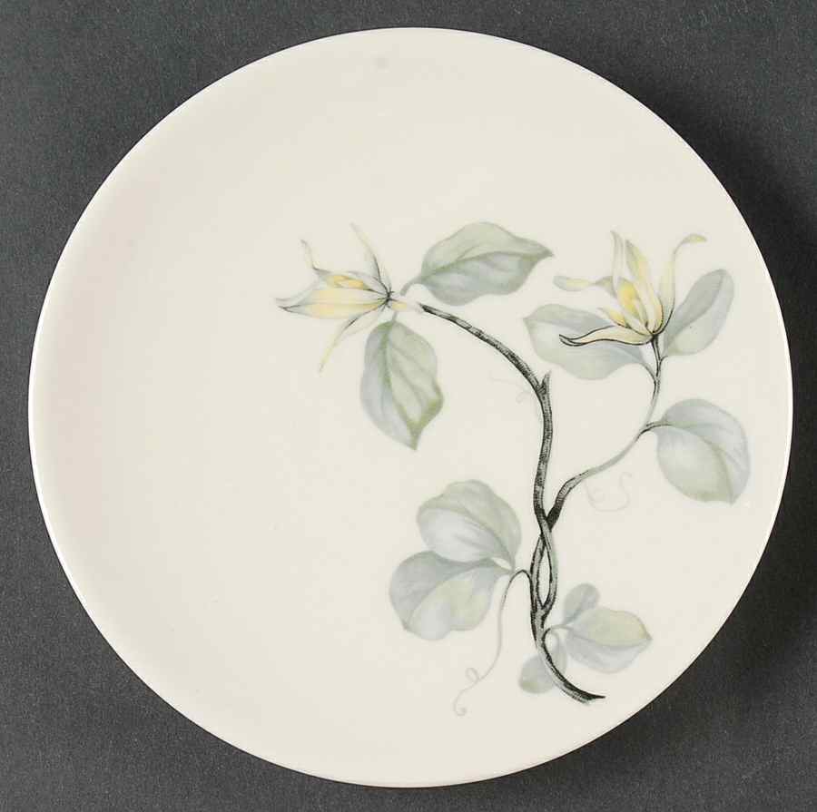 White Lily Bread & Butter Plate by Peter Terris-1