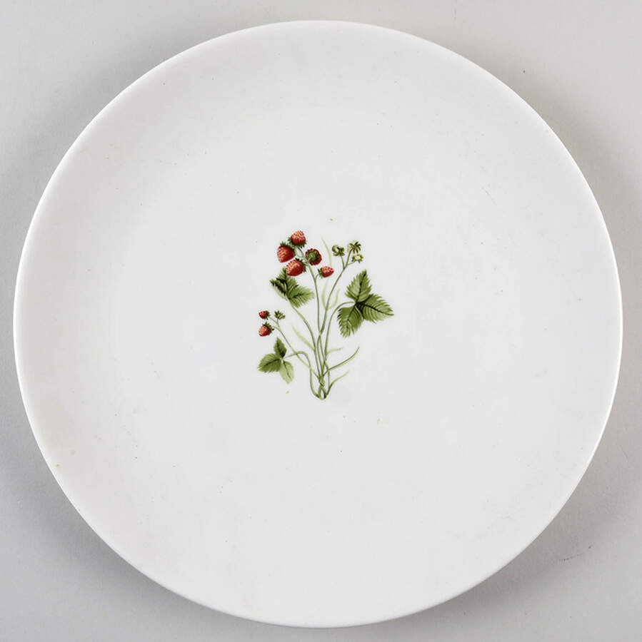 Wild Strawberry 12" Chop Plate (Round Platter) by Peter Terris-1