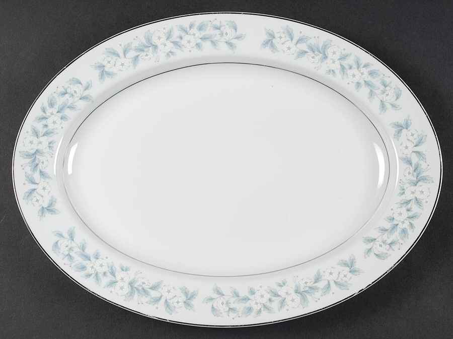 Blue Bell 14" Oval Serving Platter by Towne House-1