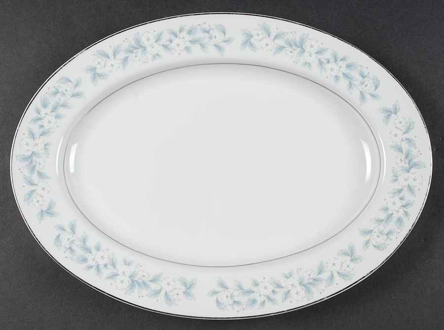 Blue Bell 12" Oval Serving Platter by Towne House-1