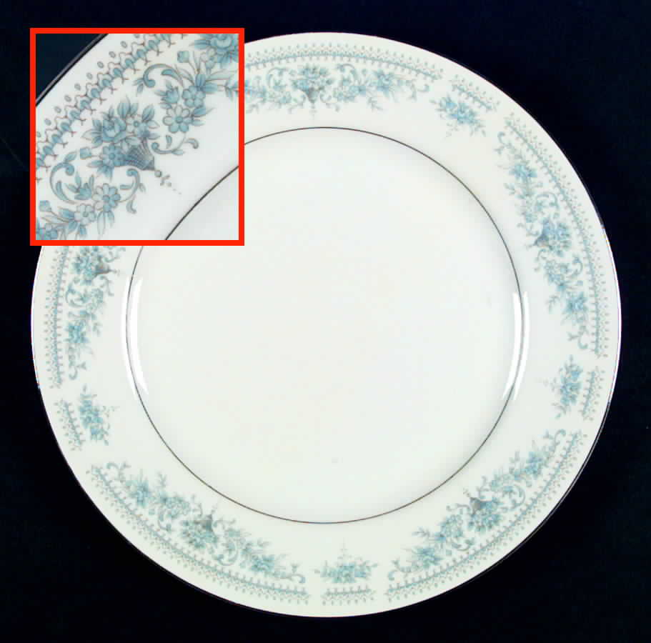 Blue Spring Dinner Plate by Towne House-1