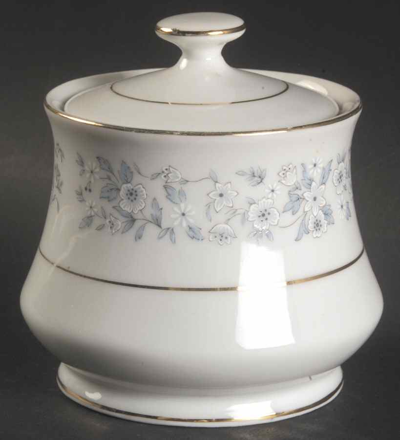 Brocade (Gold Trim) Sugar Bowl & Lid by Towne House-1