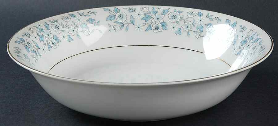 Brocade (Gold Trim) 9" Round Vegetable Bowl by Towne House-1