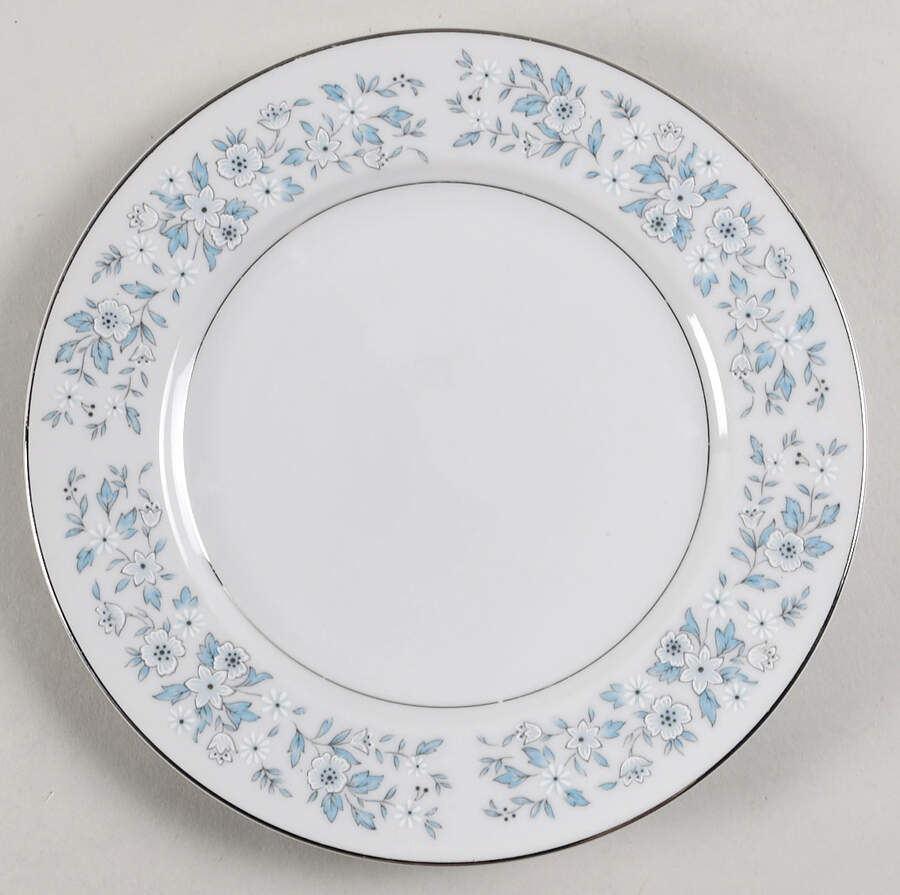 Brocade (Platinum Trim) Salad Plate by Towne House-1