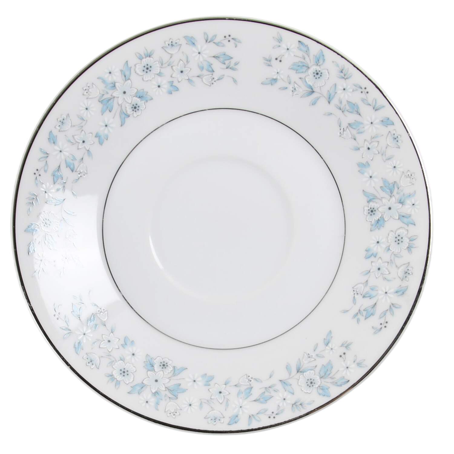 Brocade (Platinum Trim) Saucer by Towne House-1
