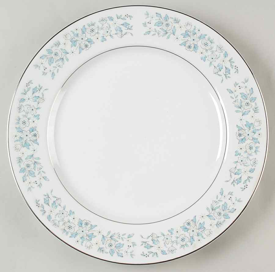 Brocade (Platinum Trim) 12" Chop Plate (Round Platter) by Towne House-1
