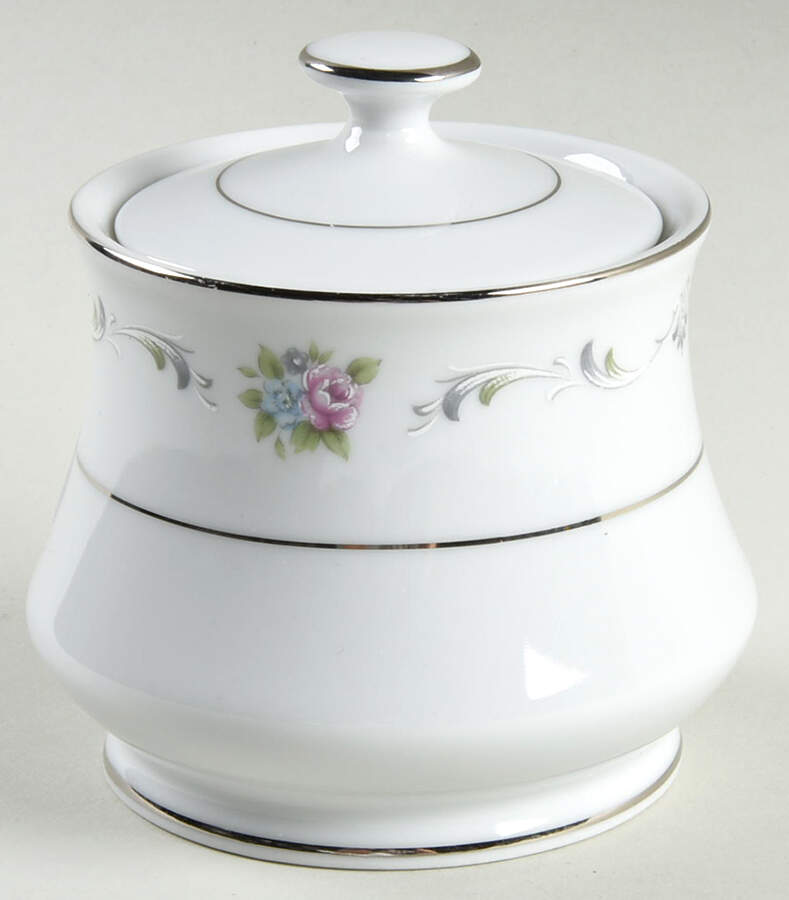 Cameo Rose Sugar Bowl & Lid by Towne House-1