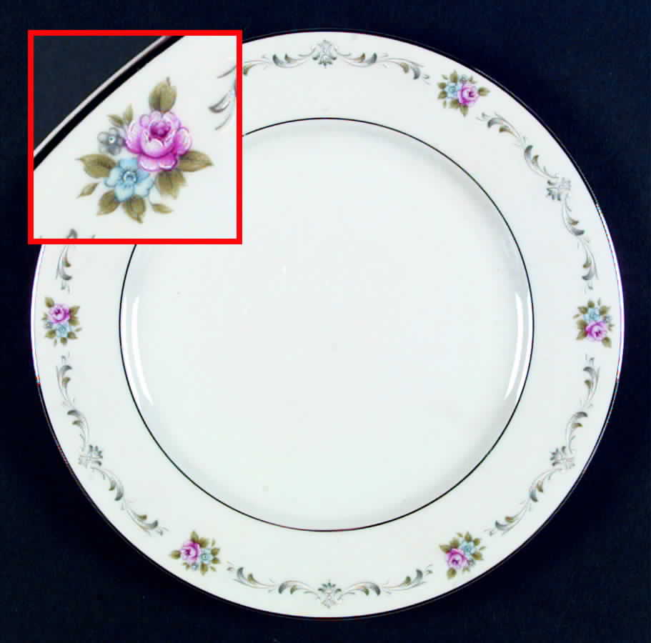 Cameo Rose Dinner Plate by Towne House-1