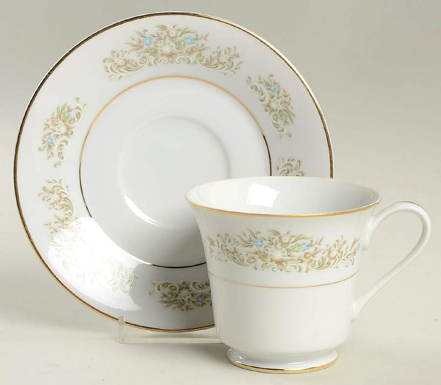 Delight Footed Cup & Saucer Set by Towne House-1