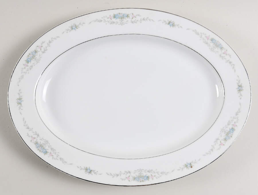 Denice 12" Oval Serving Platter by Towne House-1