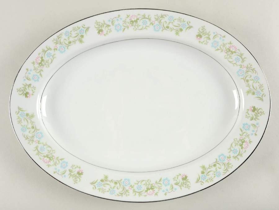Georgia 14" Oval Serving Platter by Towne House-1