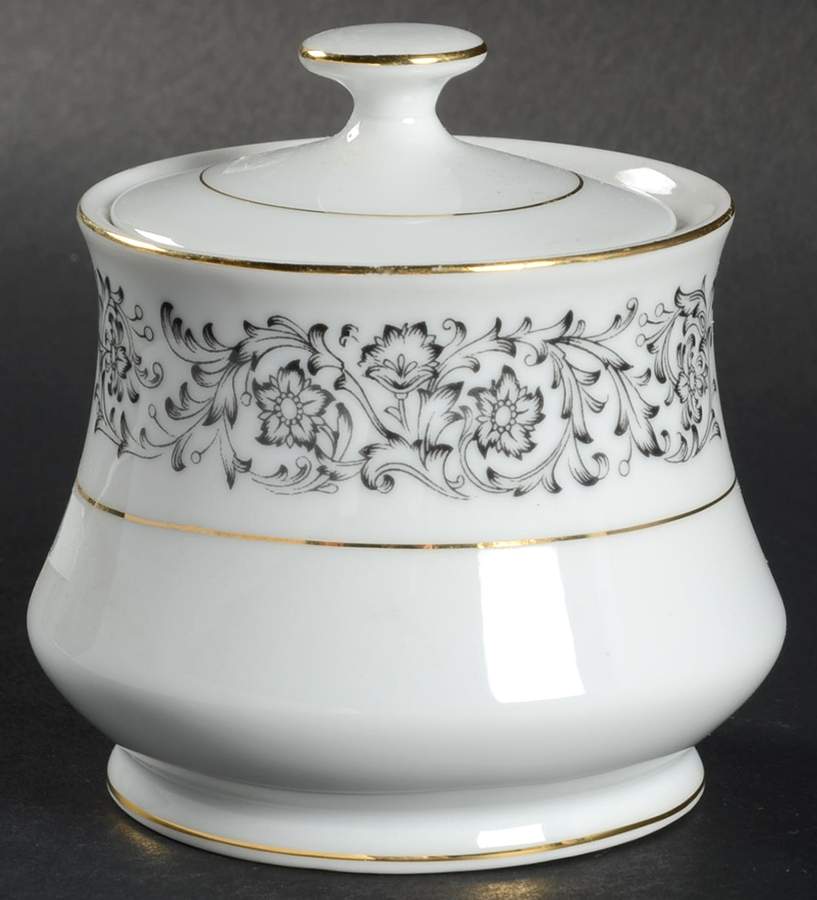 Isabella Sugar Bowl & Lid by Towne House-1