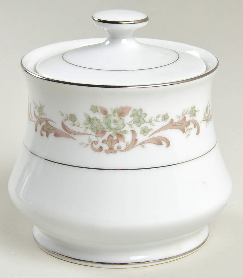 Laurel Sugar Bowl & Lid by Towne House-1