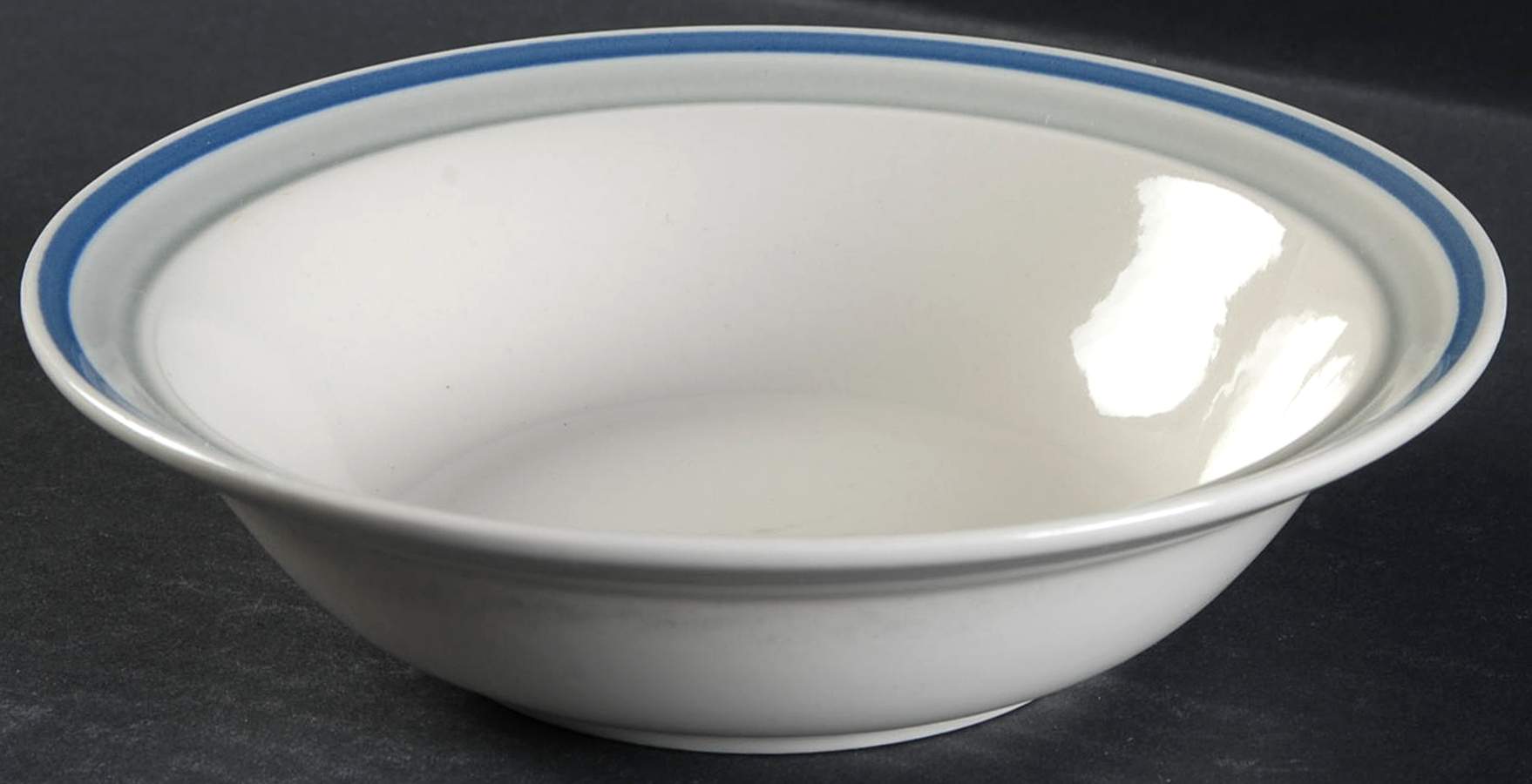 Olympia Gray Coupe Cereal Bowl by Towne House-1