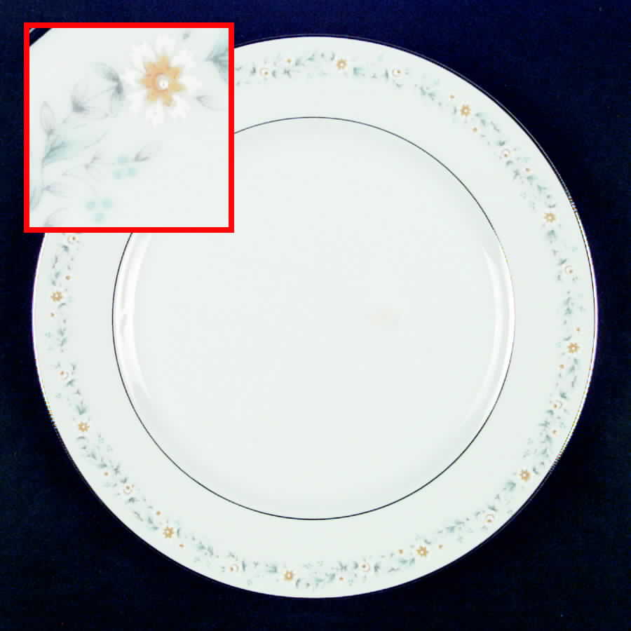 Petit Point Dinner Plate by Towne House-1
