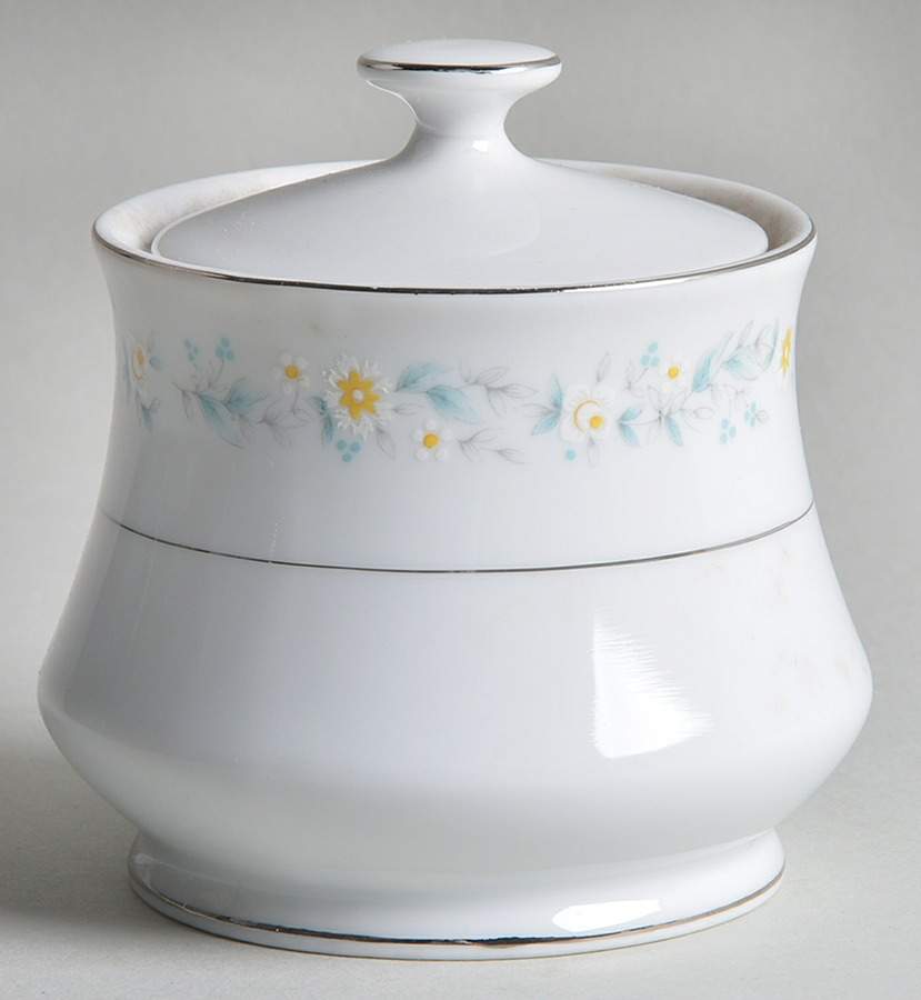 Petit Point Sugar Bowl & Lid by Towne House-1