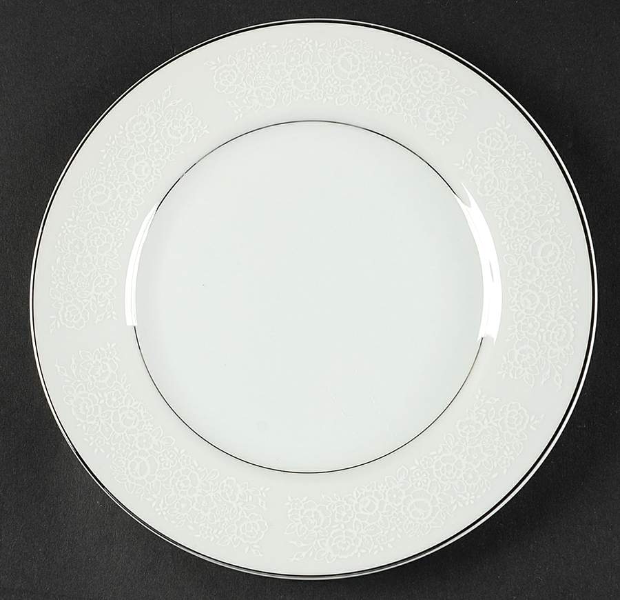 Platina Lace Salad Plate by Towne House-1