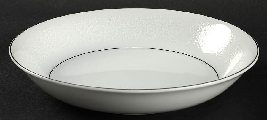 Platina Lace Coupe Soup Bowl by Towne House-1