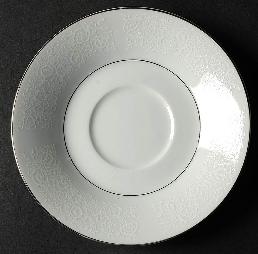 Platina Lace Saucer by Towne House-1