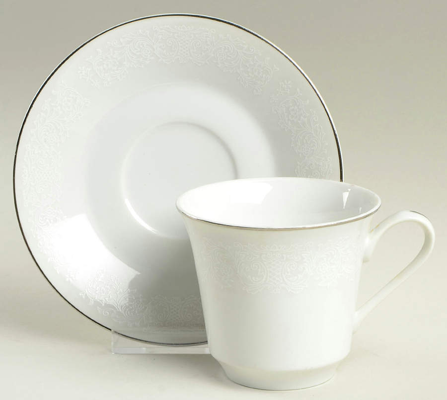 Princess Eloise Flat Cup & Saucer Set by Towne House-1