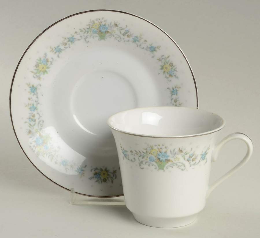 Regency Footed Cup & Saucer Set by Towne House-1