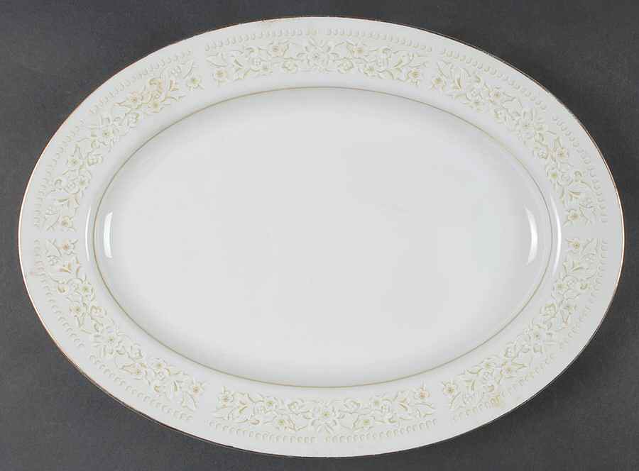 Rhapsody 12" Oval Serving Platter by Towne House-1
